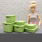 1/6 Scale Doll Storage Containers 6 With Lids Bins Handles Choose Your Color Barbie Ken Integrity Toys FR Bratz 1:6 Diorama