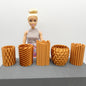1/6 Scale Doll Furniture Set of 5 Modern Vases Indoor Planters Choose Your Color Barbie Ken Integrity Toys FR Bratz 1:6 Diorama