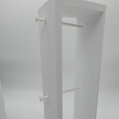 1/6 Scale Doll Furniture Wardrobe Closet 3 Sections With Hanging Bars And Shelves Choose Your Color 1:6 Barbie Integrity FR Bratz Diorama