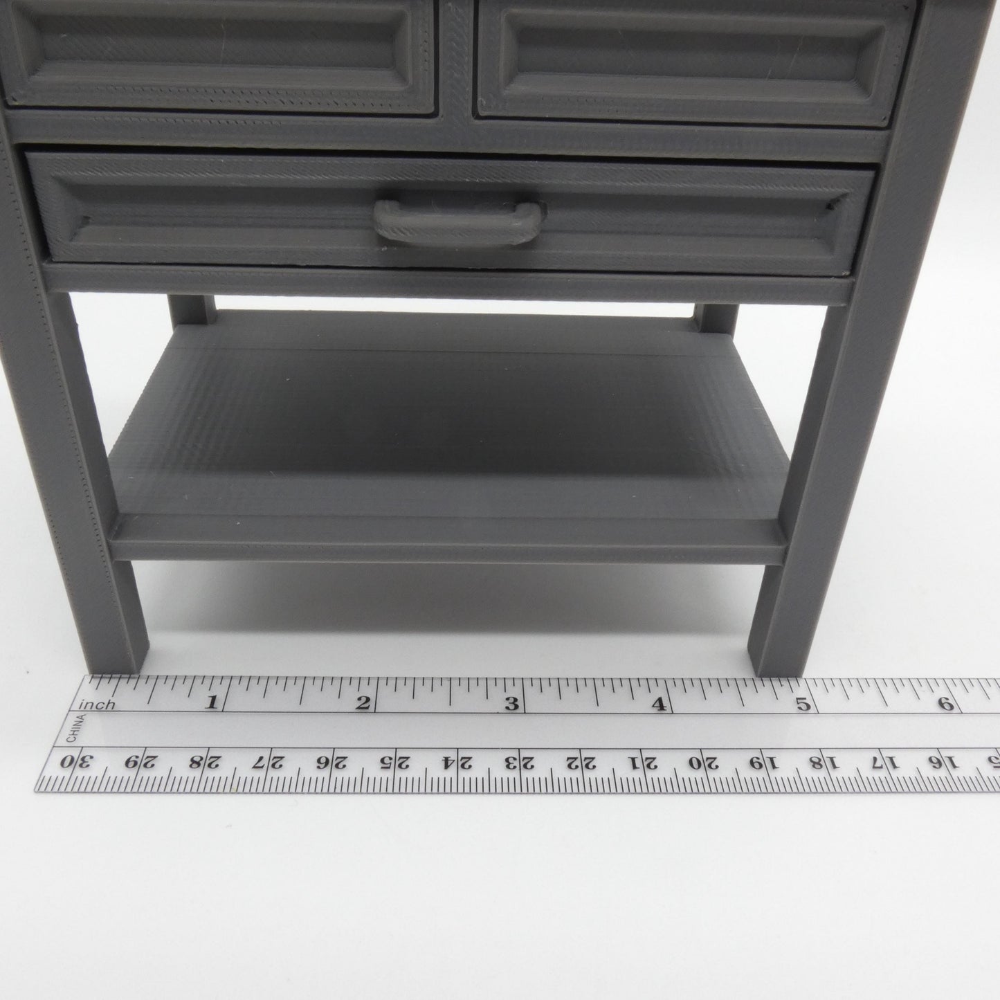 1/6 Scale Doll Furniture Bathroom Single Sink Gray Cabinet White Marbled Top OR Choose Your Own Colors 1:6 Barbie Integrity FR Bratz Diorama