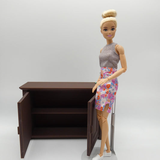 1/6 Scale Doll Furniture Cupboard Cabinet Choose Your Color 1:6 Barbie Integrity FR Bratz Diorama