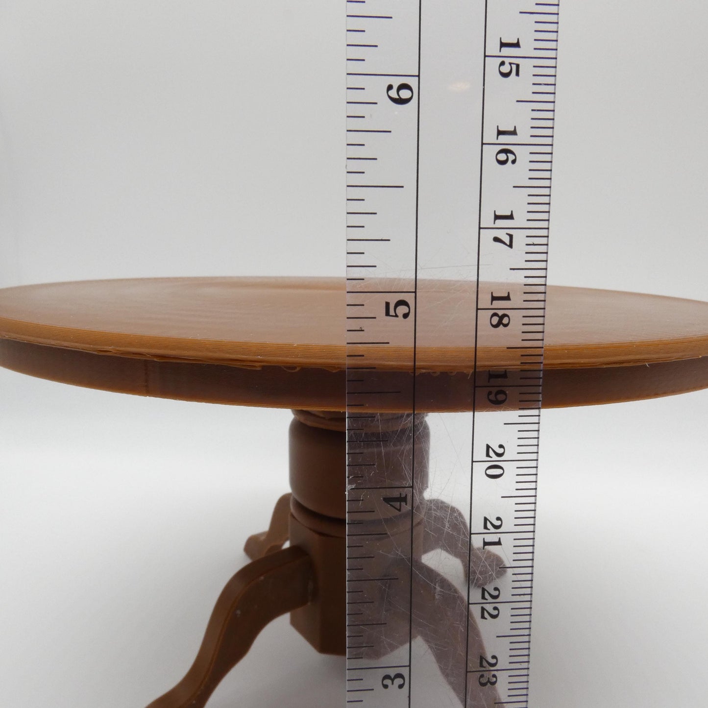 1/6 Scale Doll Furniture Round Dining Table Brown Wood Tone OR Choose Your Own Color 1:6 Barbie Integrity FR Bratz Diorama