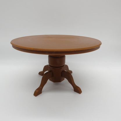 1/6 Scale Doll Furniture Round Dining Table Brown Wood Tone OR Choose Your Own Color 1:6 Barbie Integrity FR Bratz Diorama