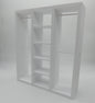 1/6 Scale Doll Furniture Wardrobe Closet 3 Sections With Hanging Bars And Shelves Choose Your Color 1:6 Barbie Integrity FR Bratz Diorama