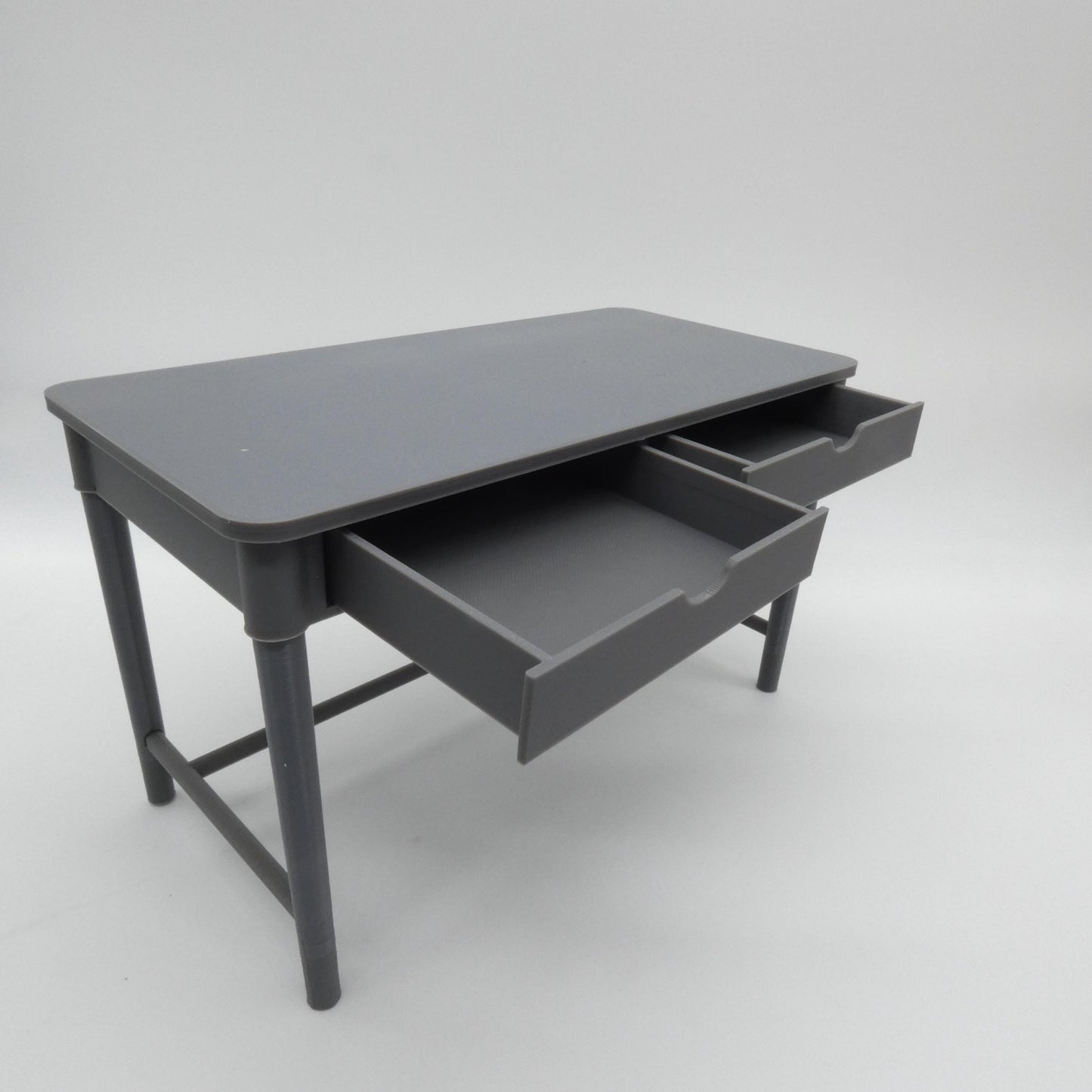 1/6 Scale Doll Furniture Desk Two Drawer Crafting Worktable Top, Drawers, Legs Choose Your Colors Barbie Integrity Toys FR Bratz 1:6 Diorama