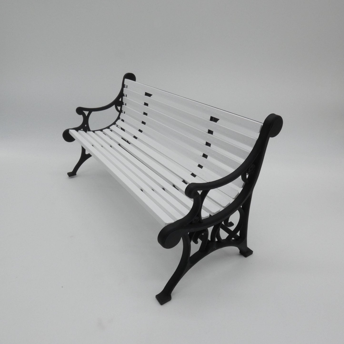 1/6 Scale Doll Furniture Park Bench Two Tone Choose Your Colors Porch City Park Barbie Ken Integrity Toys FR Bratz 1:6 Diorama