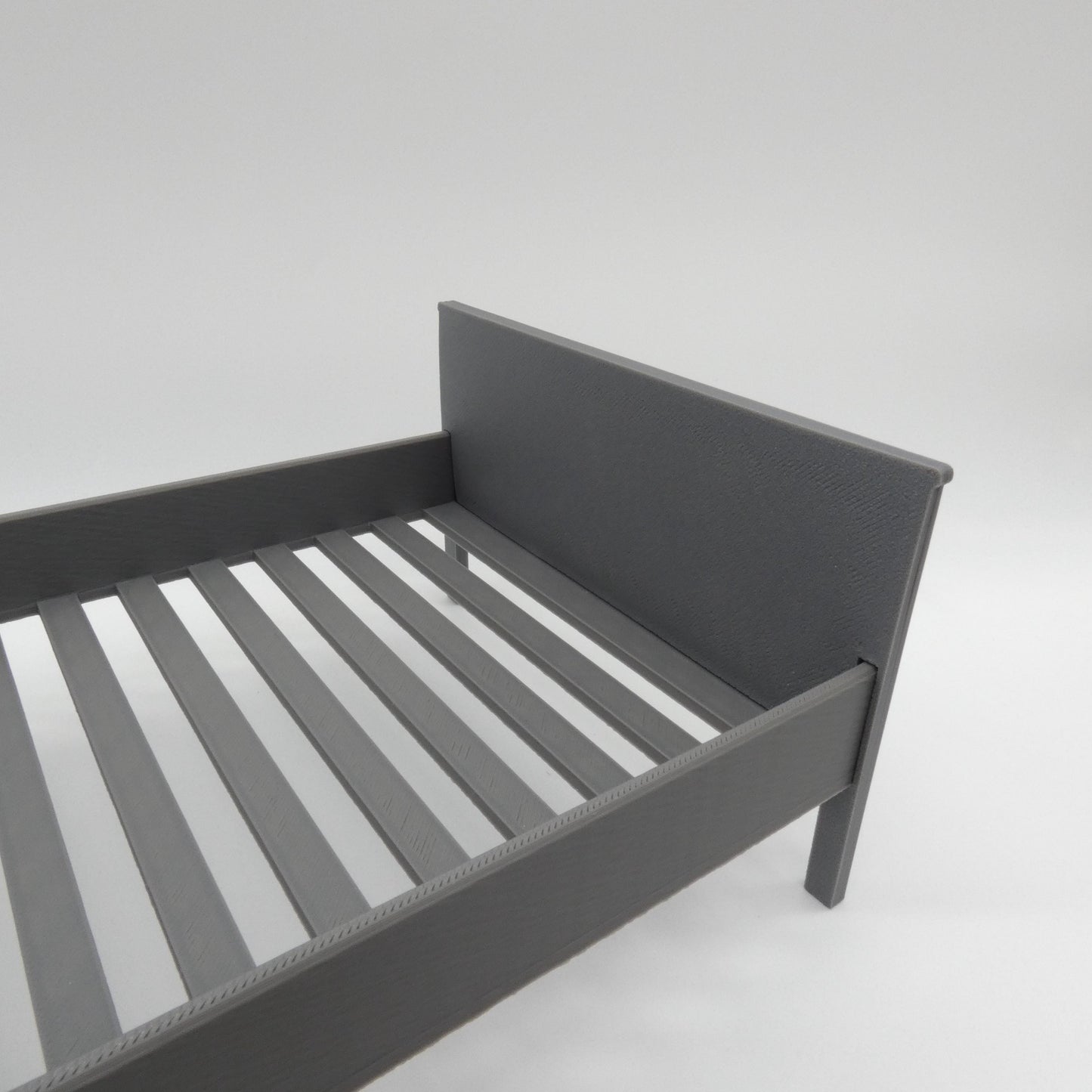 1/6 Scale Doll Furniture Bed Frame Single Twin Ikea Hemnes Style Choose Your Color 3 Piece Barbie Integrity Toys FR Bratz 1:6 Diorama