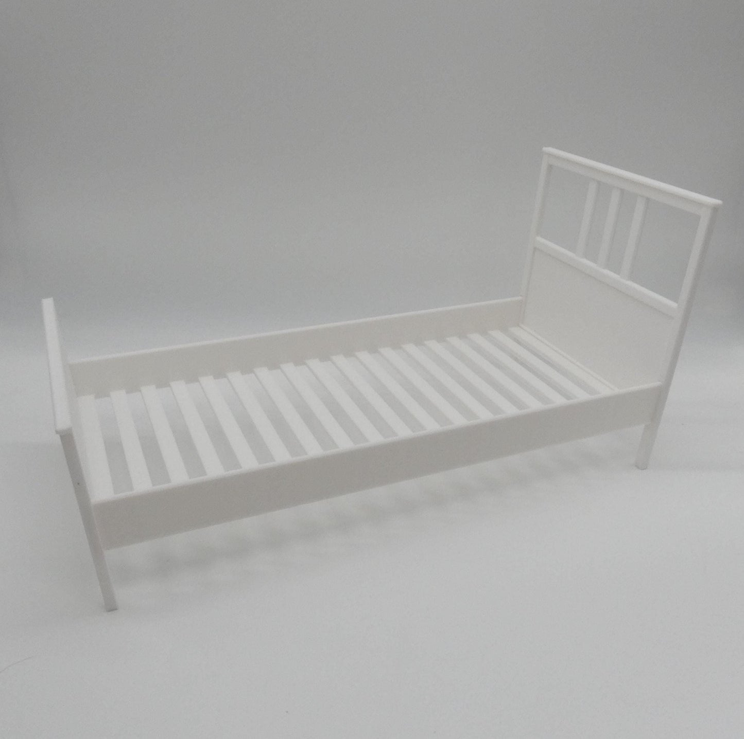 1/6 Scale Doll Furniture Bed Frame Single Twin Ikea Hemnes Style Choose Your Color 3 Piece Barbie Integrity Toys FR Bratz 1:6 Diorama