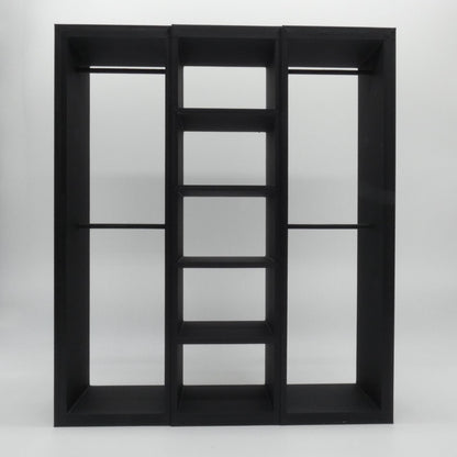 1/6 Scale Doll Furniture Wardrobe Closet 3 Sections With Hanging Bars And Shelves Choose Your Color 1:6 Barbie Integrity FR Bratz Diorama