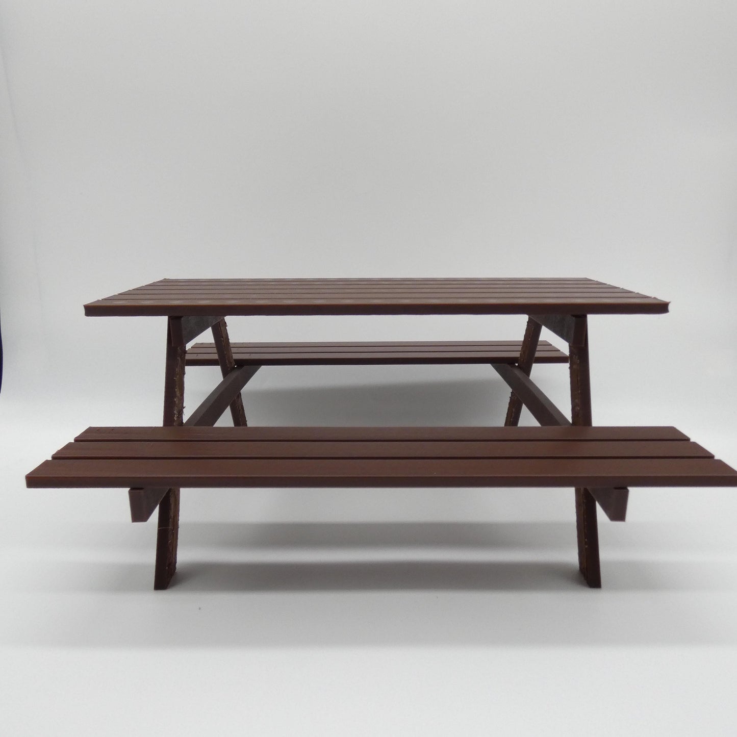 1/6 Scale Doll Furniture Picnic Table Medium Brown Or Choose Your Own Color Wood Like Barbie Integrity Toys FR Bratz 1:6 Diorama