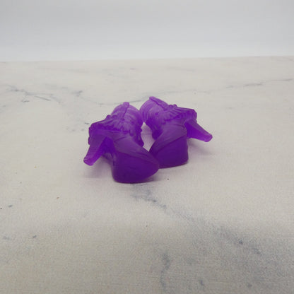 Barbie Doll Shoes Purple High Heel Ankle Boots Closed Toe 2021 Mattel GTL71