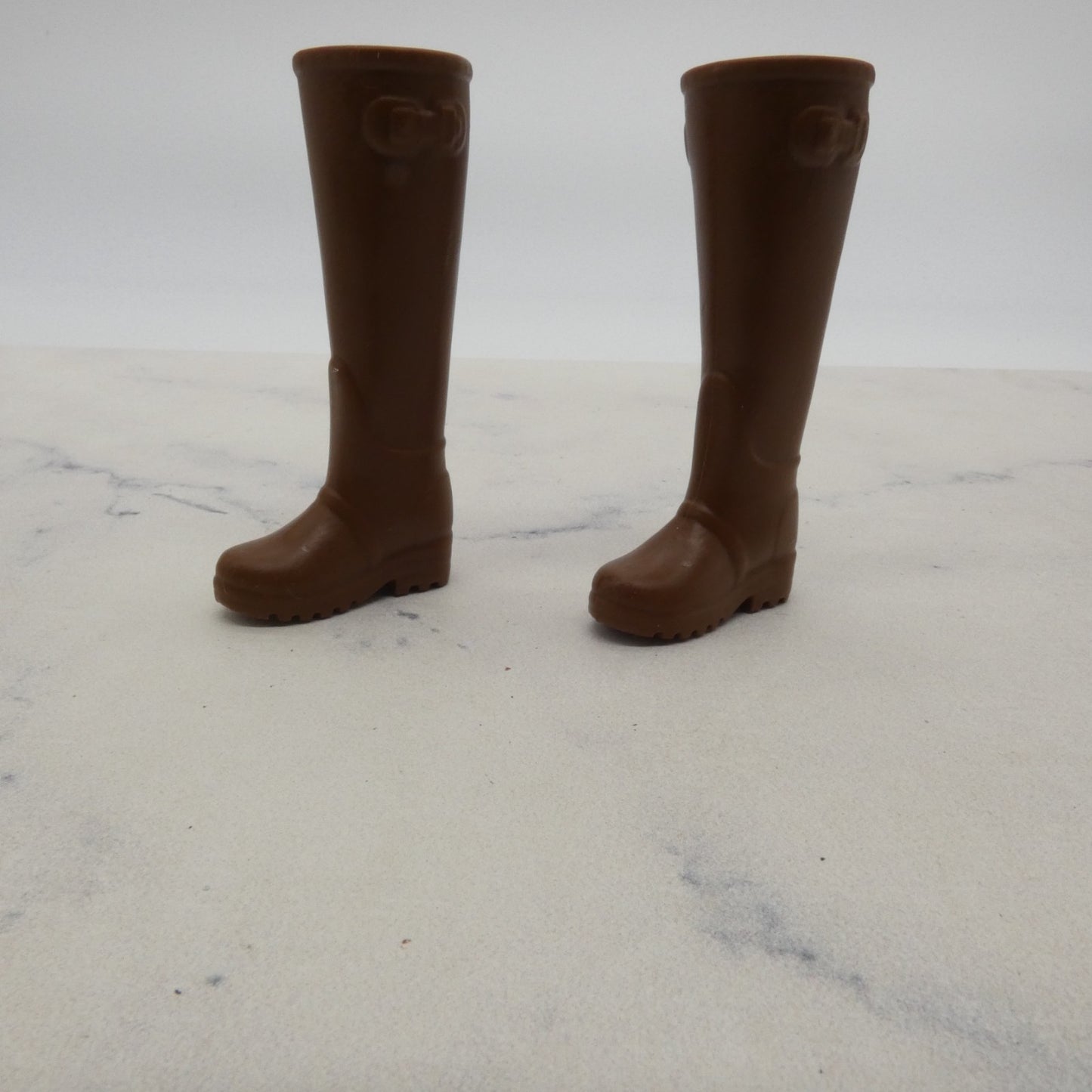 Barbie Doll Shoes Brown Tall Boots Closed Toe 2016 Farm Vet Mattel DHB71