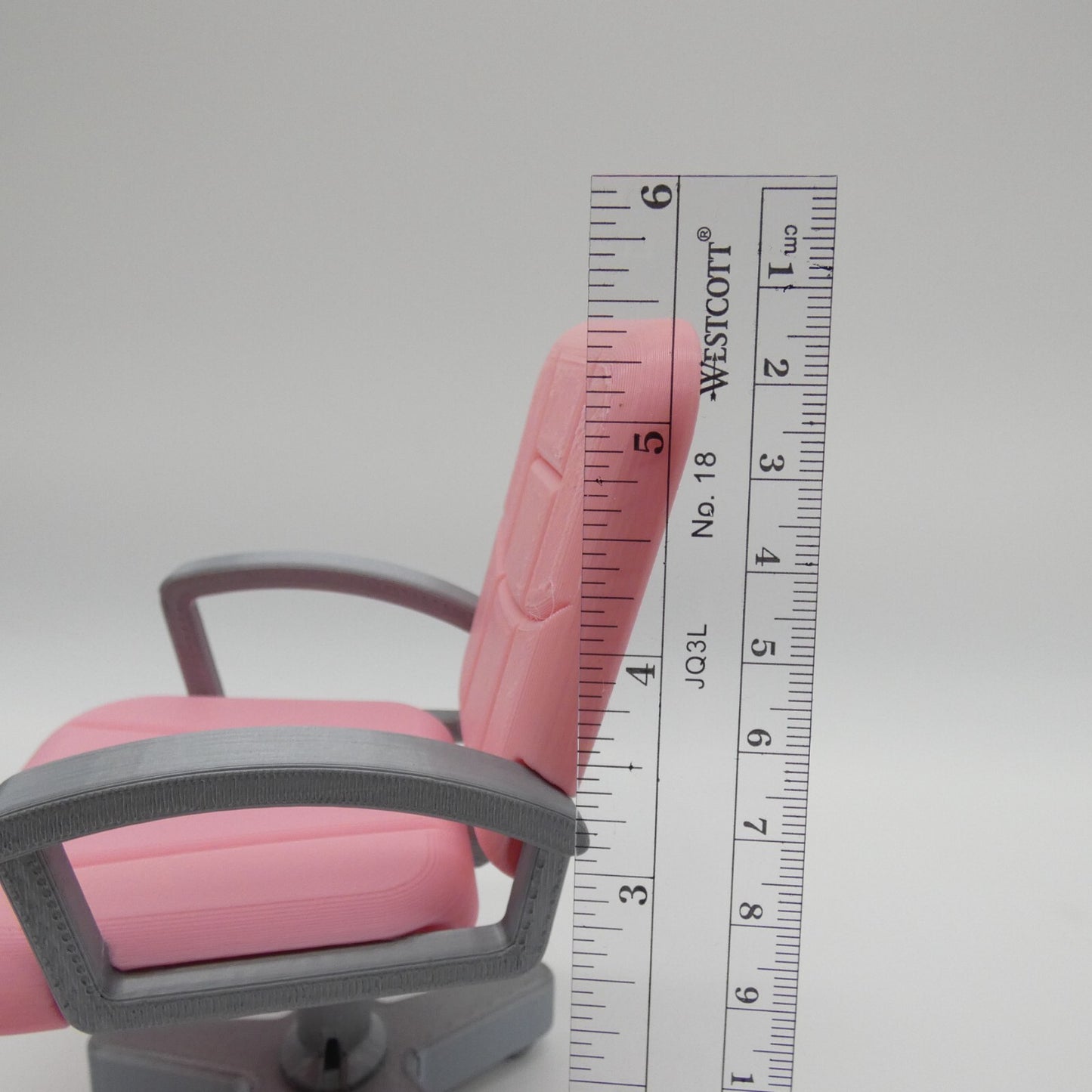 1/6 Scale Doll Furniture Desk Office Chair Pink Silver Barbie Integrity Diorama