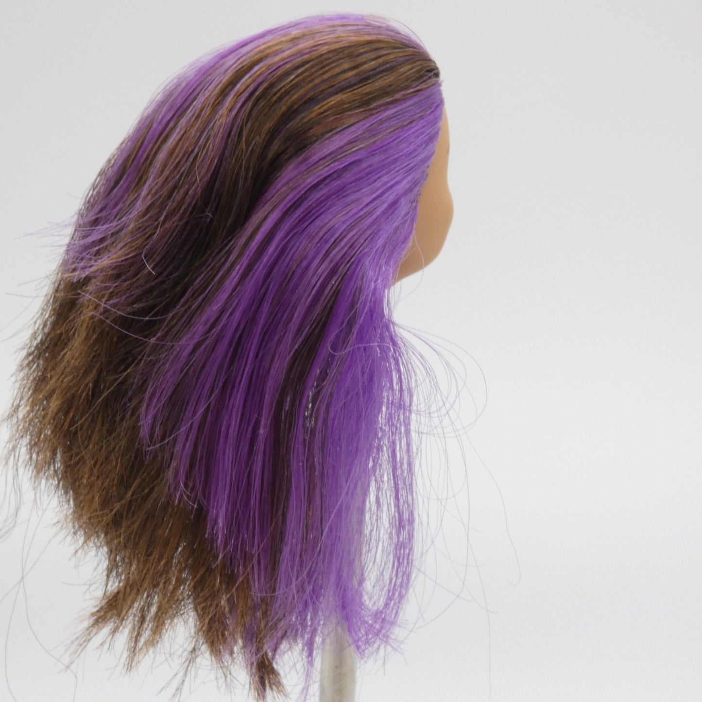 Barbie Skipper Doll Head Brown Purple Hair 2022 Mattel Babysitters Inc GXT34