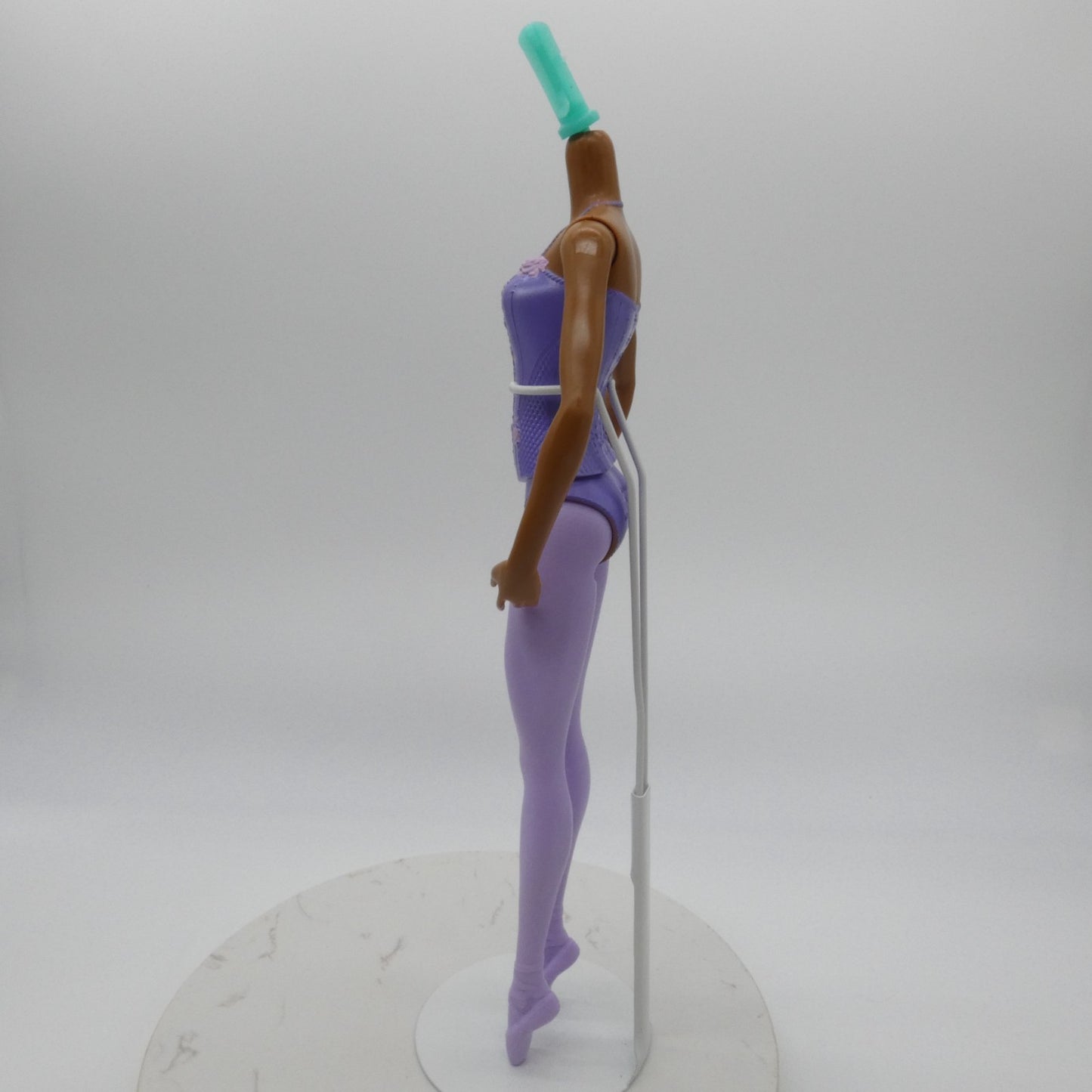 Barbie Ballerina Doll Body AA Medium Dark Skin Molded Bodysuit 2020 Mattel GJL61