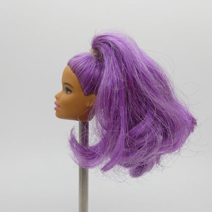 Barbie Doll Head Asha Face Purple Hair 2015 Star Light Adventure Galaxy Sal-Lee