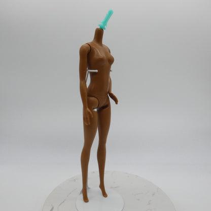 Barbie Fashionistas 185 Doll Body Only Heel Feet AA Dark Skin 2022 Mattel HBV17