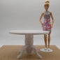 1/6 Scale Doll Furniture Round Dining Table All White Barbie Integrity Diorama