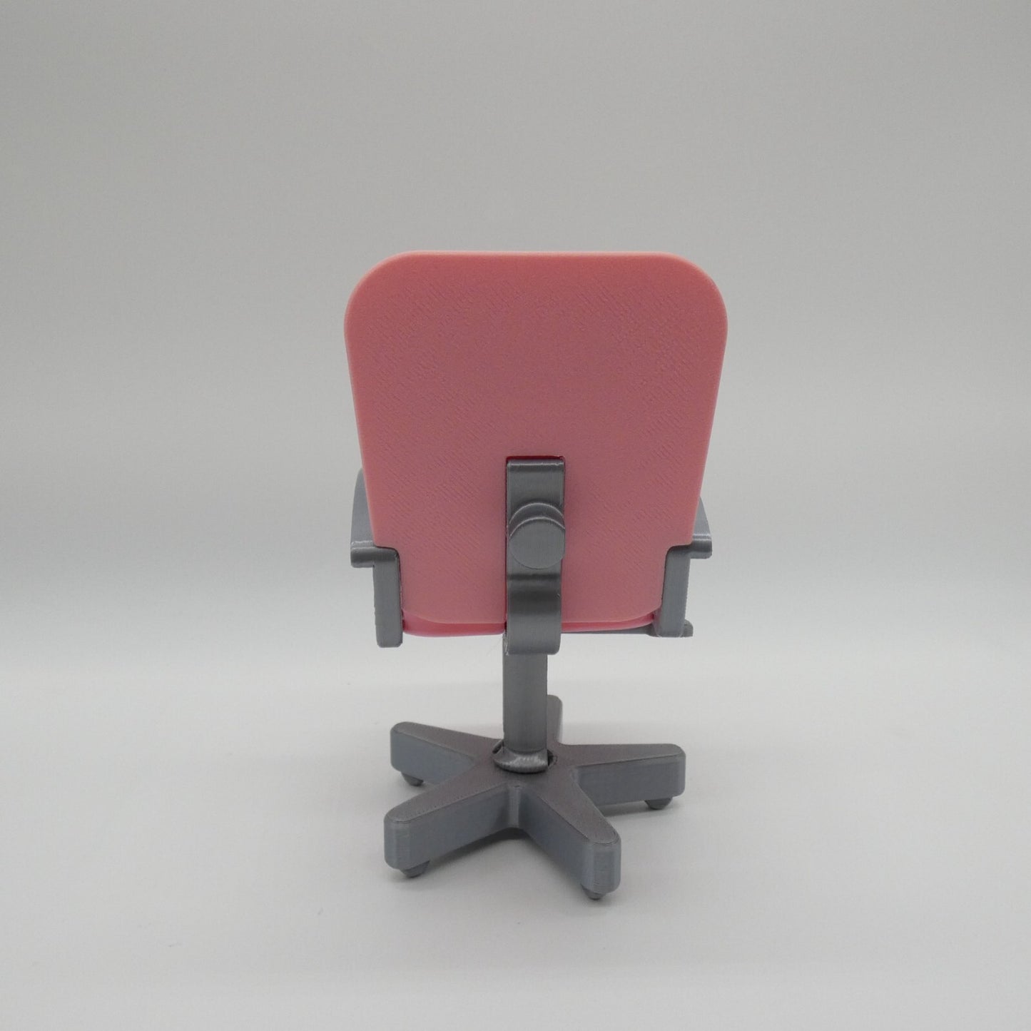 1/6 Scale Doll Furniture Desk Office Chair Pink Silver Barbie Integrity Diorama