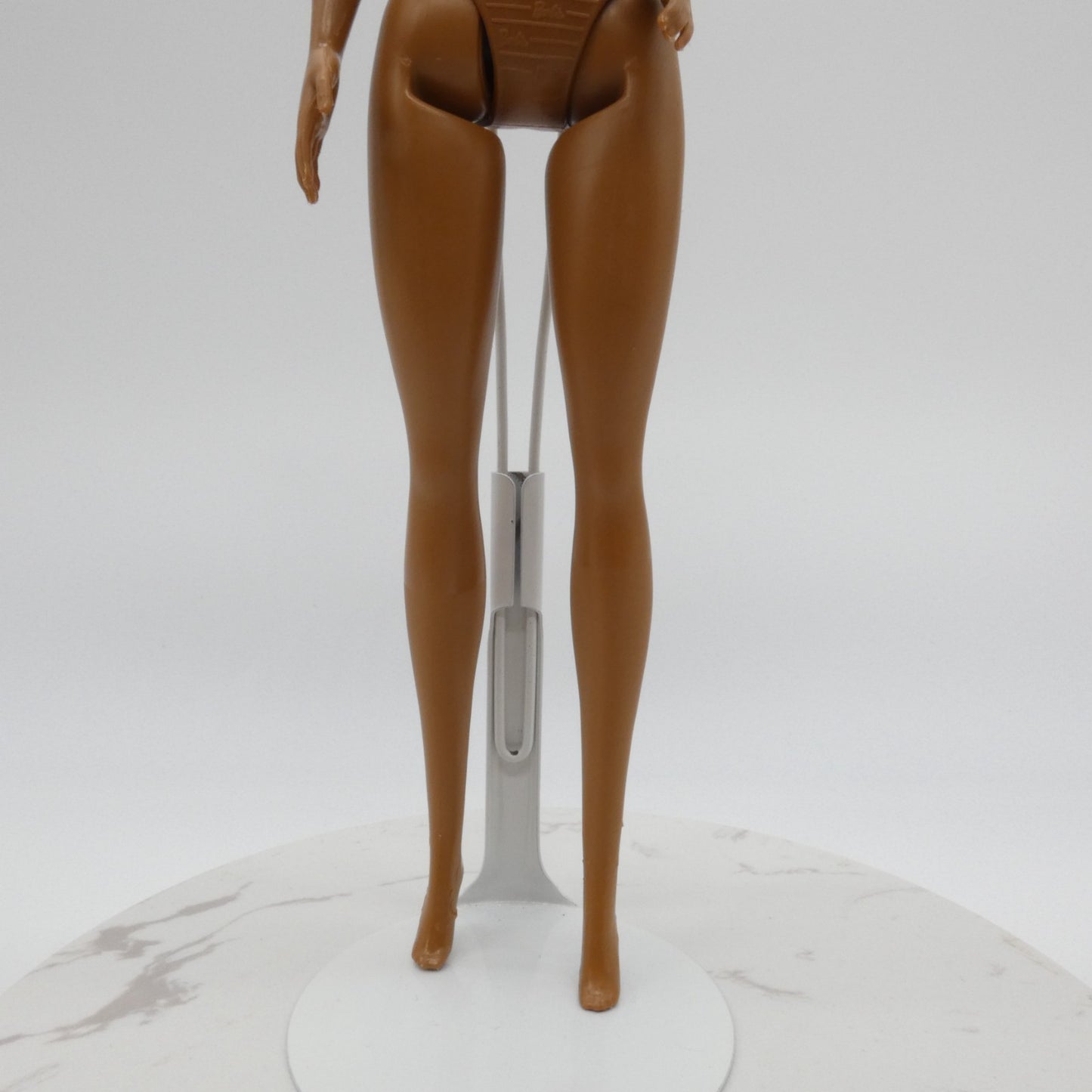 Barbie Fashionistas 185 Doll Body Only Heel Feet AA Dark Skin 2022 Mattel HBV17