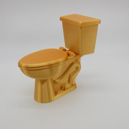 1/6 Scale Doll Furniture Bathroom Toilet Gold 1:6 Barbie Integrity Toys Diorama