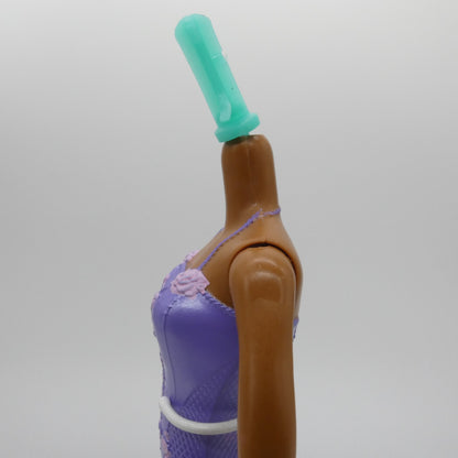 Barbie Ballerina Doll Body AA Medium Dark Skin Molded Bodysuit 2020 Mattel GJL61