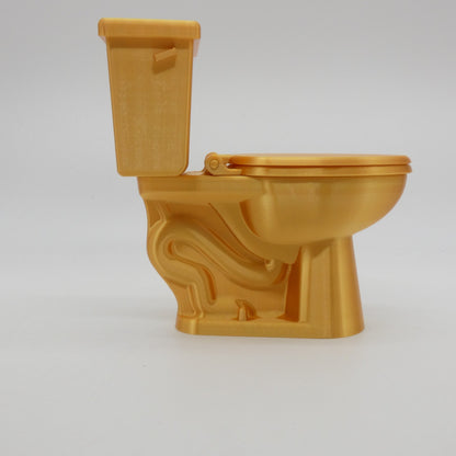 1/6 Scale Doll Furniture Bathroom Toilet Gold 1:6 Barbie Integrity Toys Diorama