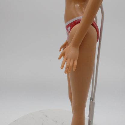 Barbie Doll Fashion Fever Body Bellybutton Molded Swimsuit Heel Feet Mattel 2000