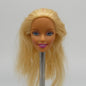 Barbie Doll Head Superstar Face Magenta Lipstick Blonde Hair Mattel 80s 90s