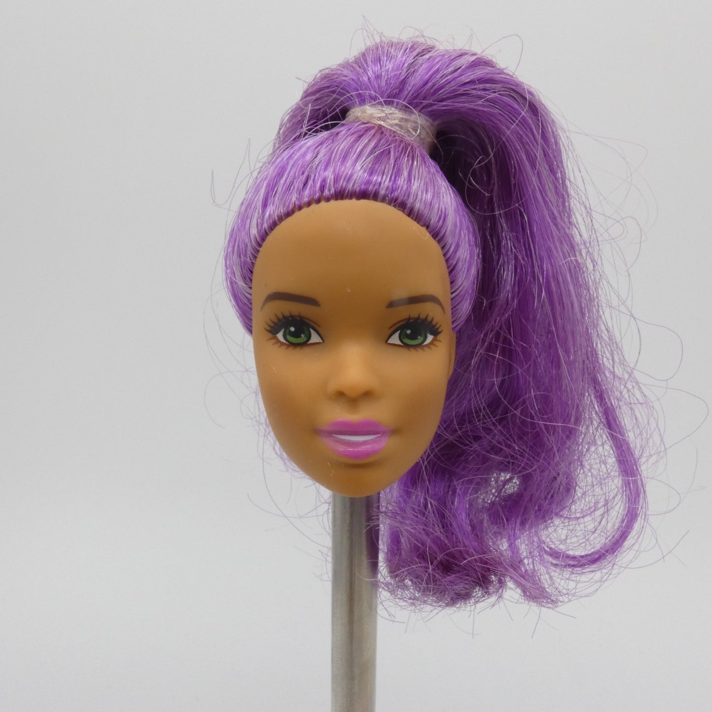 Barbie Doll Head Asha Face Purple Hair 2015 Star Light Adventure Galaxy Sal-Lee
