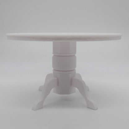 1/6 Scale Doll Furniture Round Dining Table All White Barbie Integrity Diorama