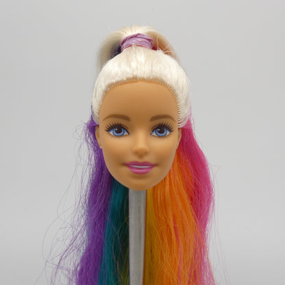 Barbie Rainbow Sparkle Hair Doll Medium Light Neutra Skin 2018 Mattel FXN96
