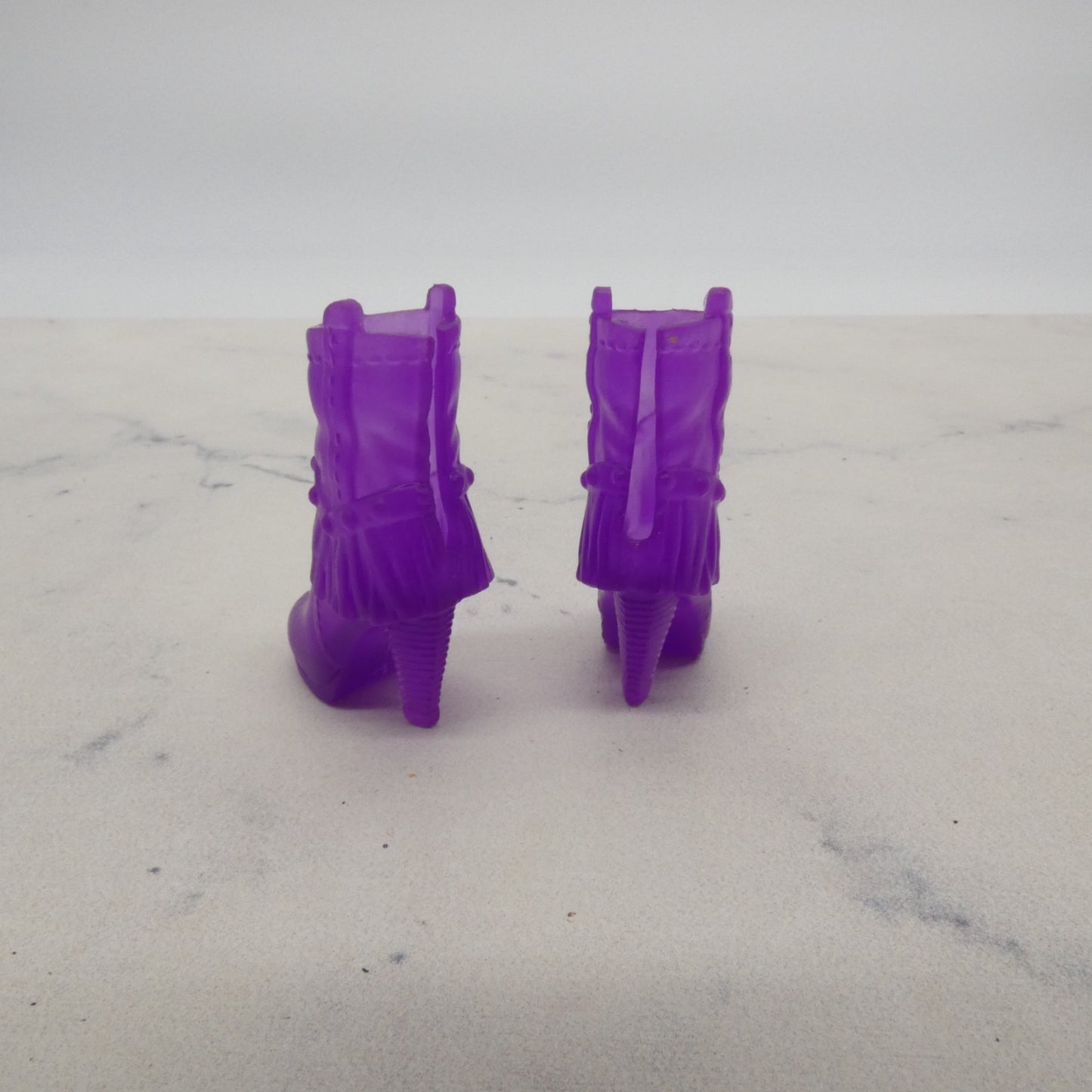 Barbie Doll Shoes Purple High Heel Ankle Boots Closed Toe 2021 Mattel GTL71
