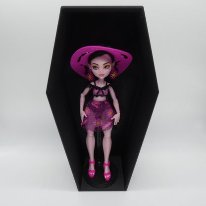 Doll Display Stand Mountable Hanging Case Black Coffin For Monster High Dolls