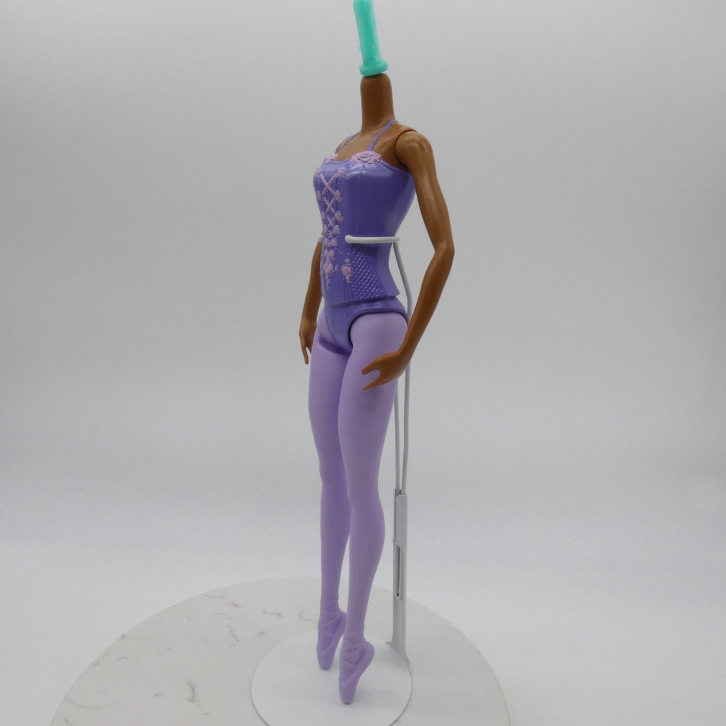 Barbie Ballerina Doll Body AA Medium Dark Skin Molded Bodysuit 2020 Mattel GJL61