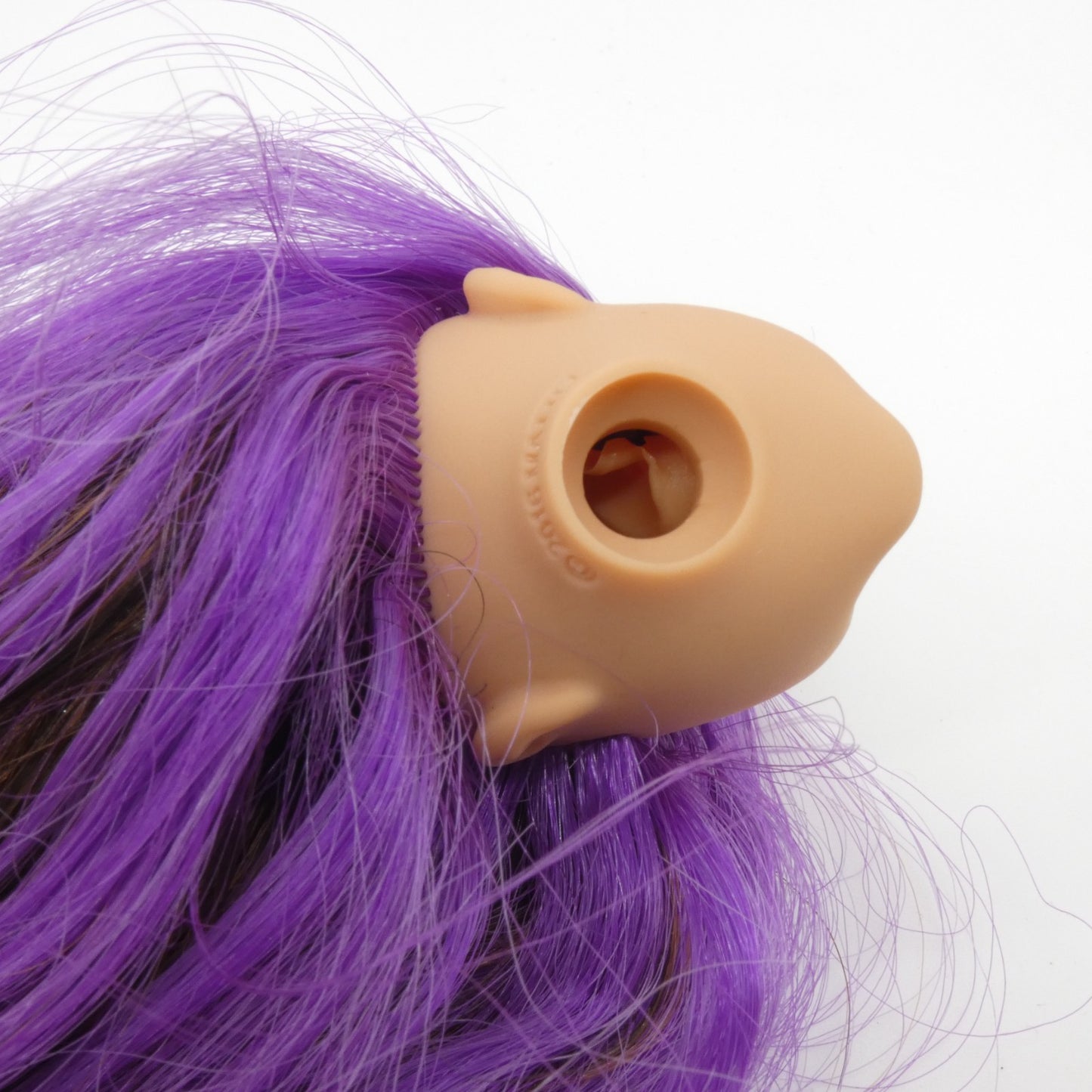 Barbie Skipper Doll Head Brown Purple Hair 2022 Mattel Babysitters Inc GXT34