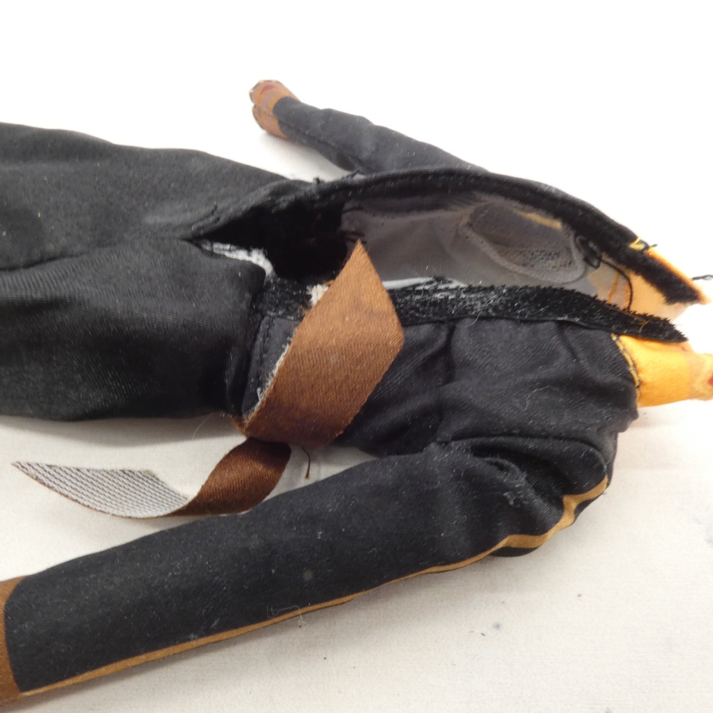 Disney Frozen Princess Anna Doll Dress Black Tunic Gold Accents Long Sleeve