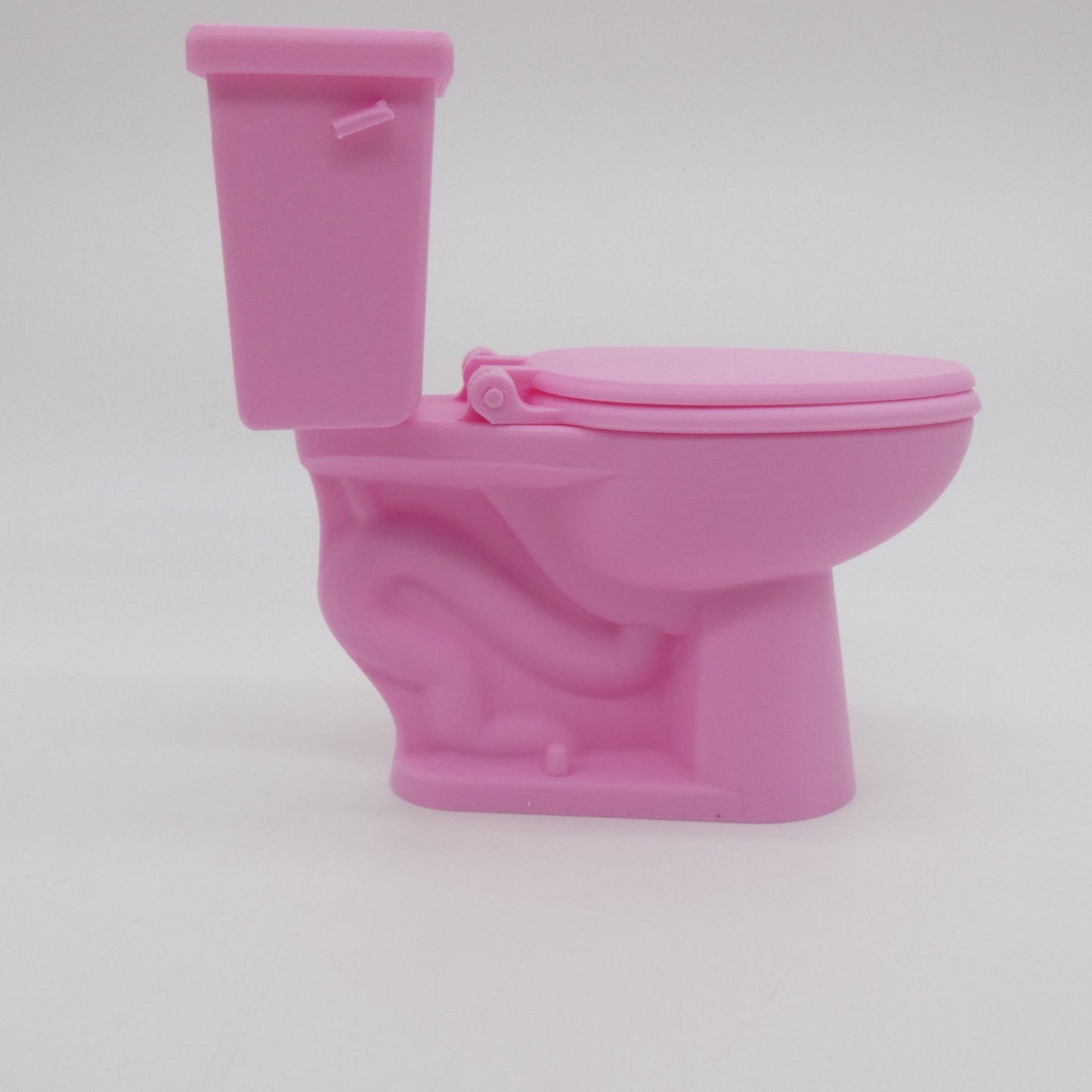 1/6 Scale Doll Furniture Bathroom Toilet Pink 1:6 Barbie Integrity Toys Diorama