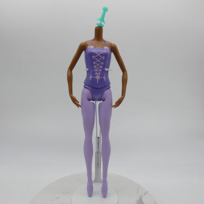 Barbie Ballerina Doll Body AA Medium Dark Skin Molded Bodysuit 2020 Mattel GJL61