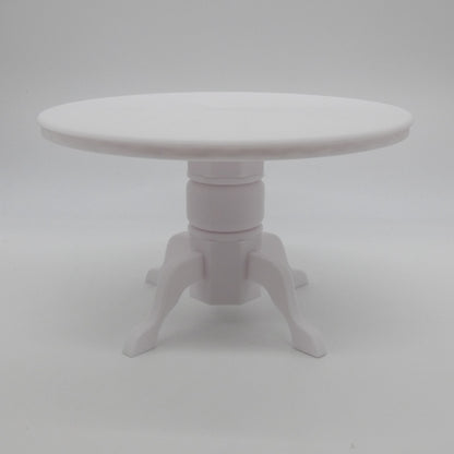 1/6 Scale Doll Furniture Round Dining Table All White Barbie Integrity Diorama