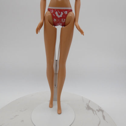 Barbie Doll Fashion Fever Body Bellybutton Molded Swimsuit Heel Feet Mattel 2000