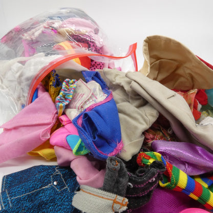 TLC Doll Size Clothing Remnants For Repair Lot D Barbie Ken Clone Varies 1 Pound