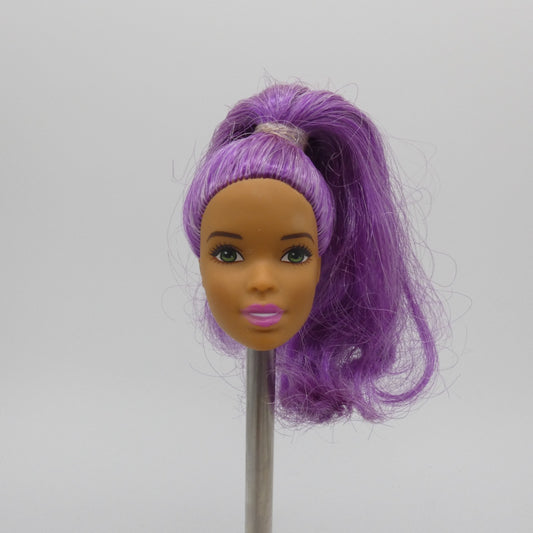 Barbie Doll Head Asha Face Purple Hair 2015 Star Light Adventure Galaxy Sal-Lee