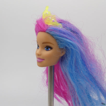 Barbie Dreamtopia Mermaid Doll Head Millie Face With Tiara 2019 Mattel GJK08