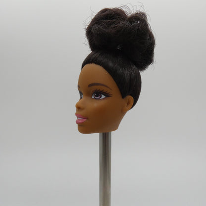 Barbie Doll Head Asha Face AA Medium Dark Skin Curly Hair 2020 Mattel GJL61