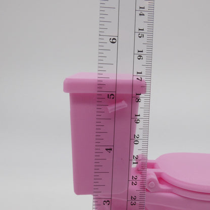 1/6 Scale Doll Furniture Bathroom Toilet Pink 1:6 Barbie Integrity Toys Diorama