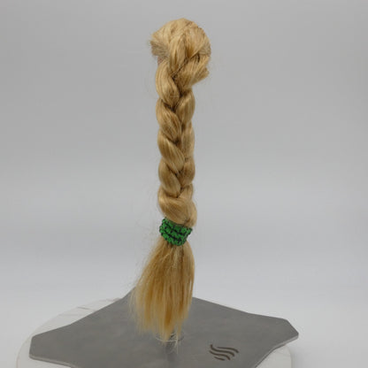 Disney Rapunzel Doll Head Long Blonde Braided Hair Green Eyes Mattel Princess
