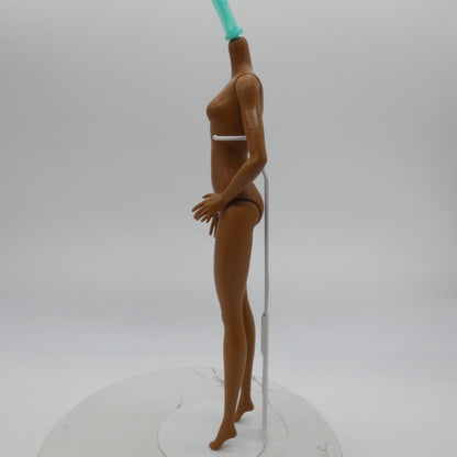 Barbie Fashionistas 185 Doll Body Only Heel Feet AA Dark Skin 2022 Mattel HBV17