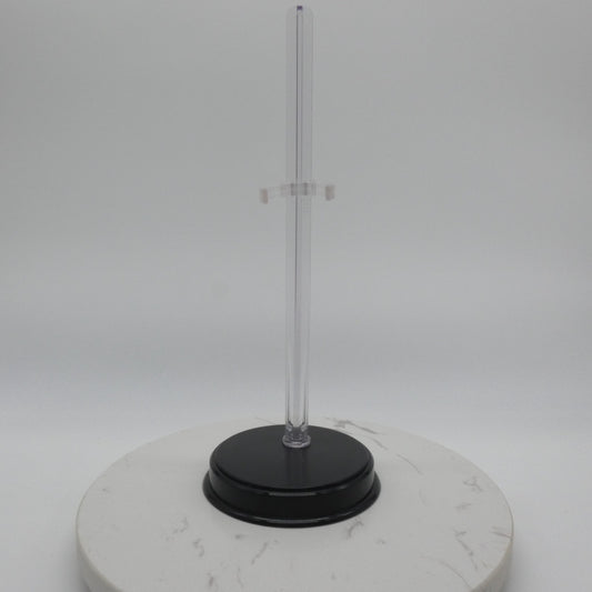 Barbie Curvy Doll Display Stand Black Base Clear Post 2025 Signature Mattel