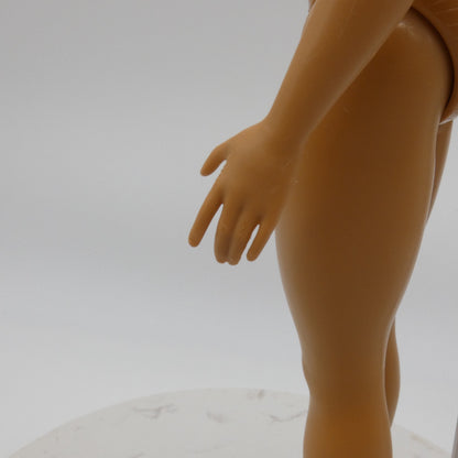 Barbie Fashionistas 095 Doll Curvy Body Brown Tan Skin Heel Feet 2018 FJF55